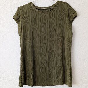 Women's Green and Khaki Blouse